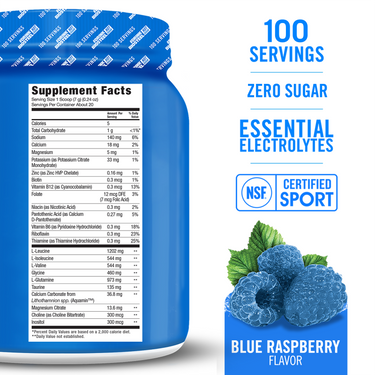 HYDRATION MIX / Blue Raspberry - 100 Servings